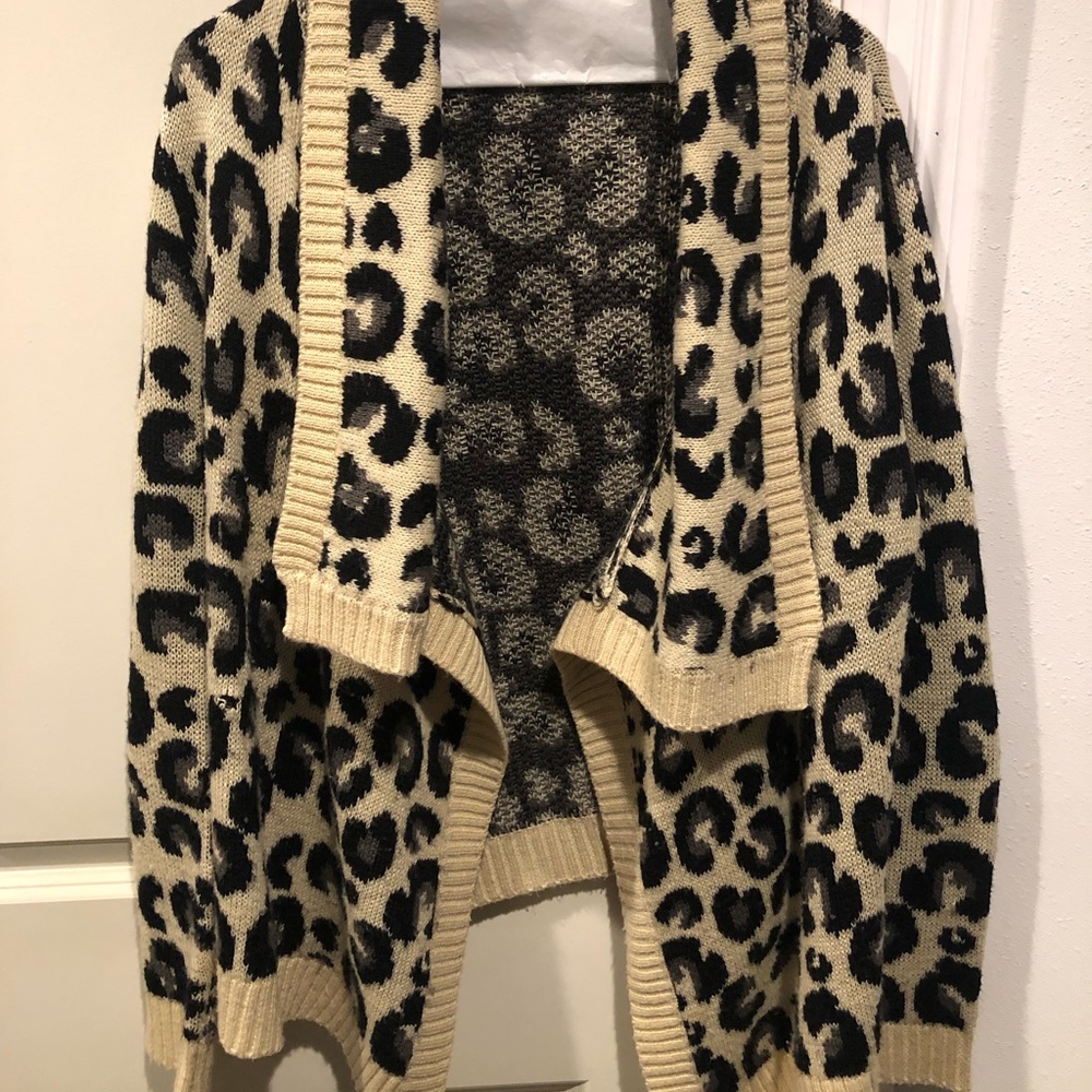 Leopard print cardigan
